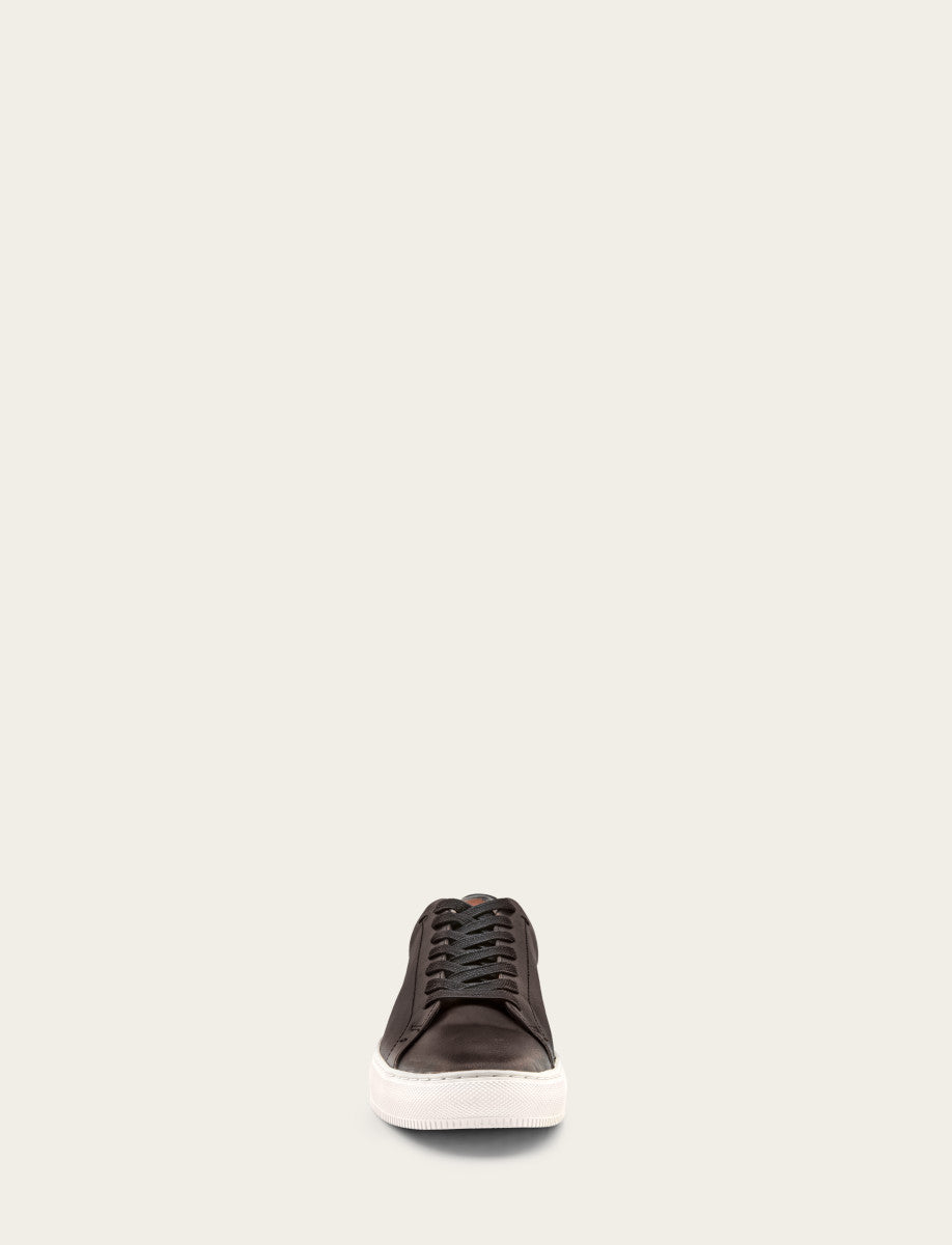 Frye Men's Antiqued Black Astor Low Lace Slip On Sneakers / Antiqued Black