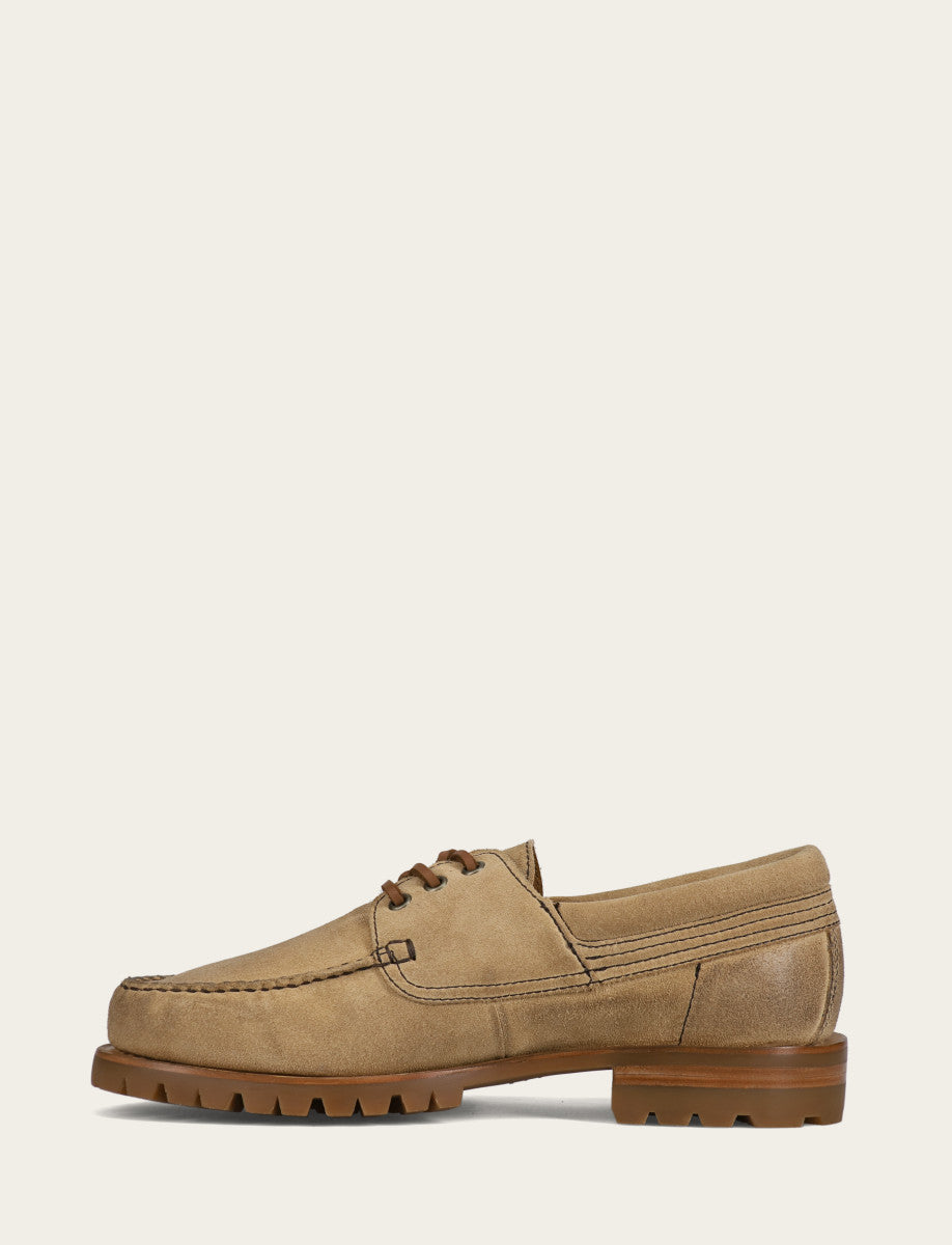 Frye Men's Desert Hudson Campmoc Lug Loafers / Desert