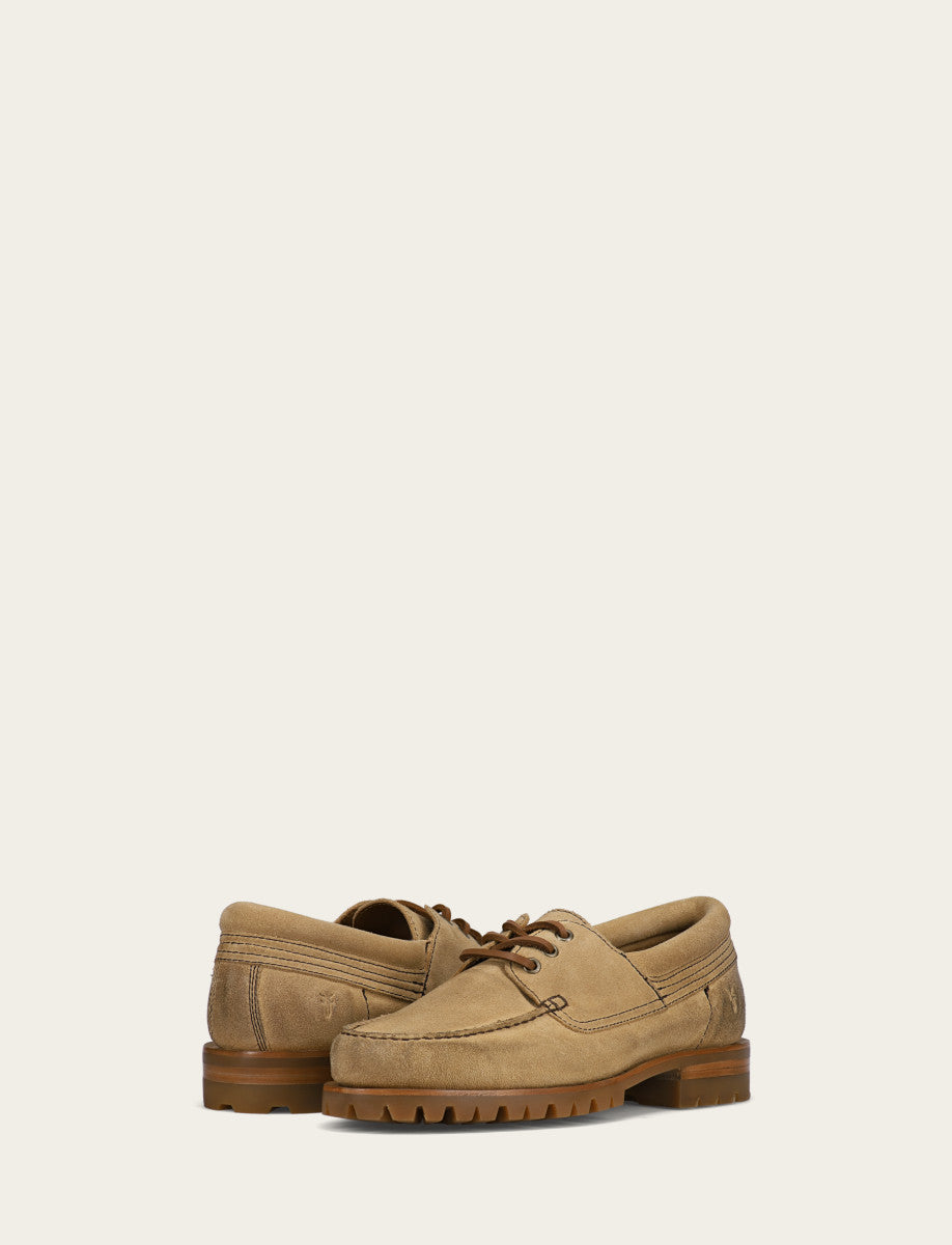 Frye Men's Desert Hudson Campmoc Lug Loafers / Desert