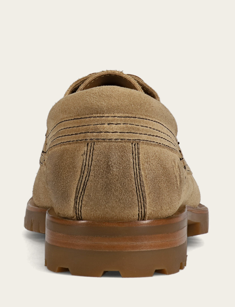 Frye Men's Desert Hudson Campmoc Lug Loafers / Desert