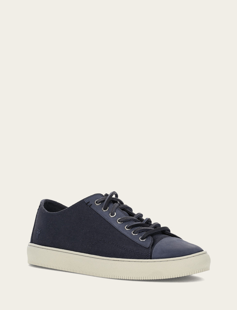 Frye Men's Indigo Astor Cap Toe Low Lace Sneakers / Indigo