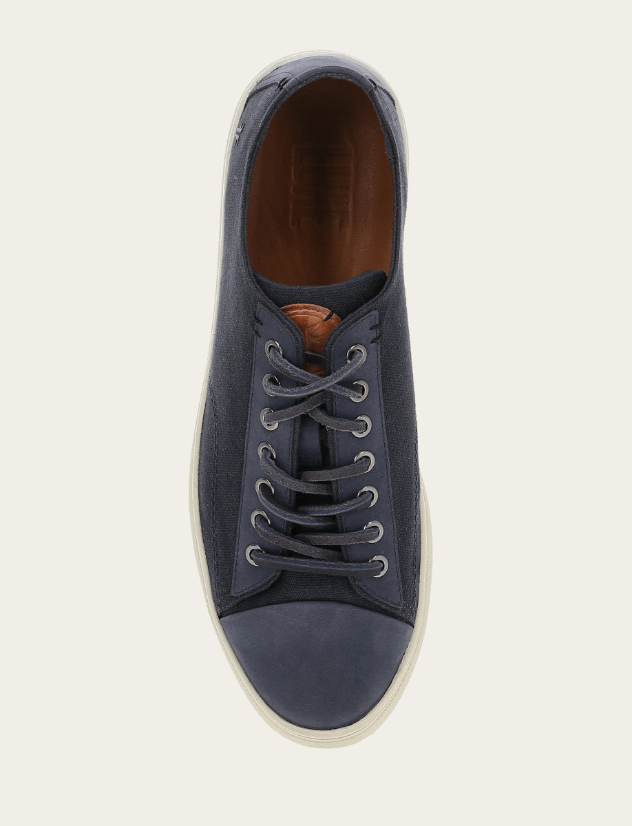 Frye Men's Indigo Astor Cap Toe Low Lace Sneakers / Indigo