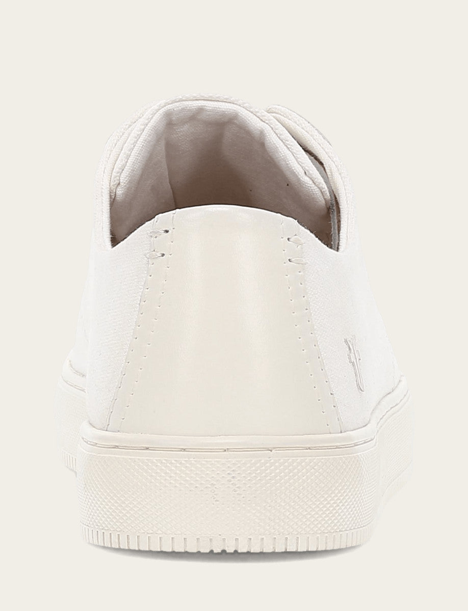 Frye Men's White Astor Cap Toe Low Lace Sneakers / White