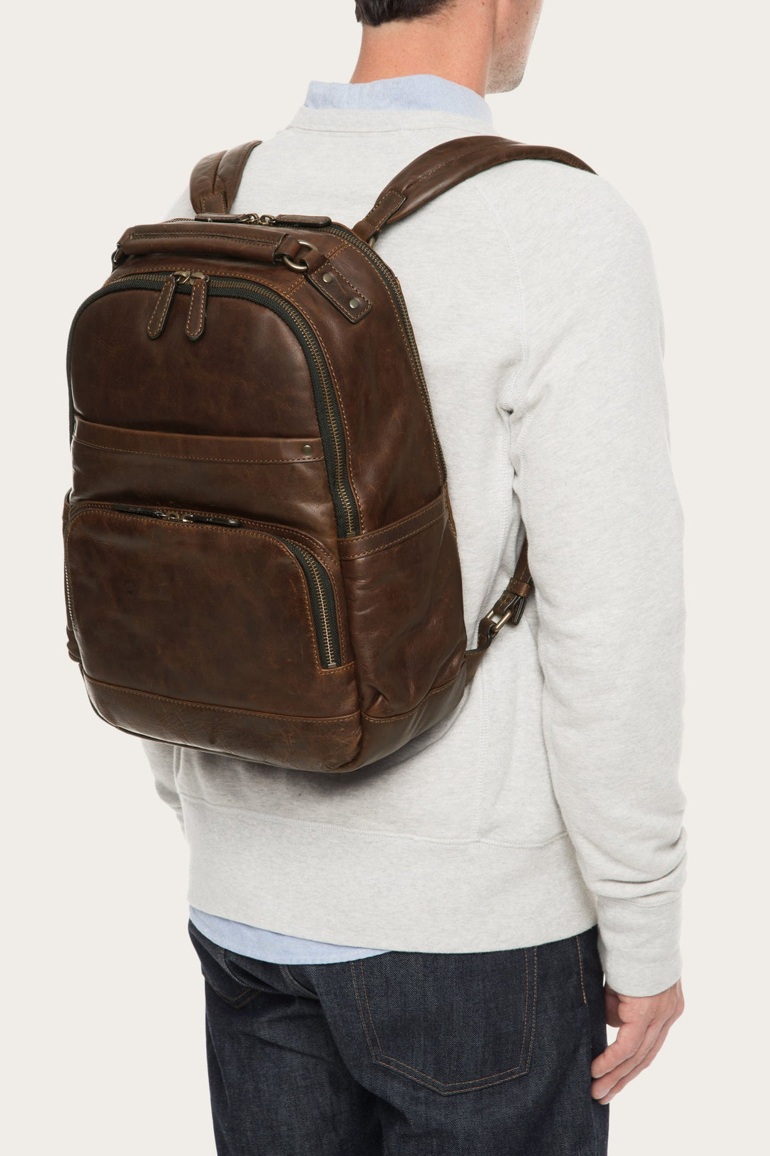Frye Logan Dark Brown Backpack / Dark Brown