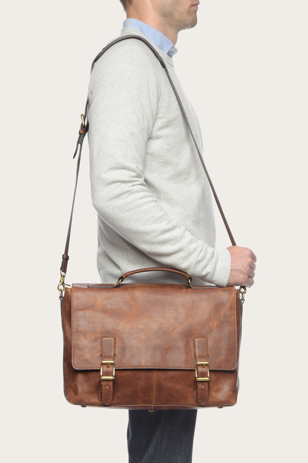 Frye Logan Cognac Top Handle / Cognac