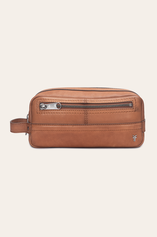 Frye Nash Cognac Dopp Kit / Cognac