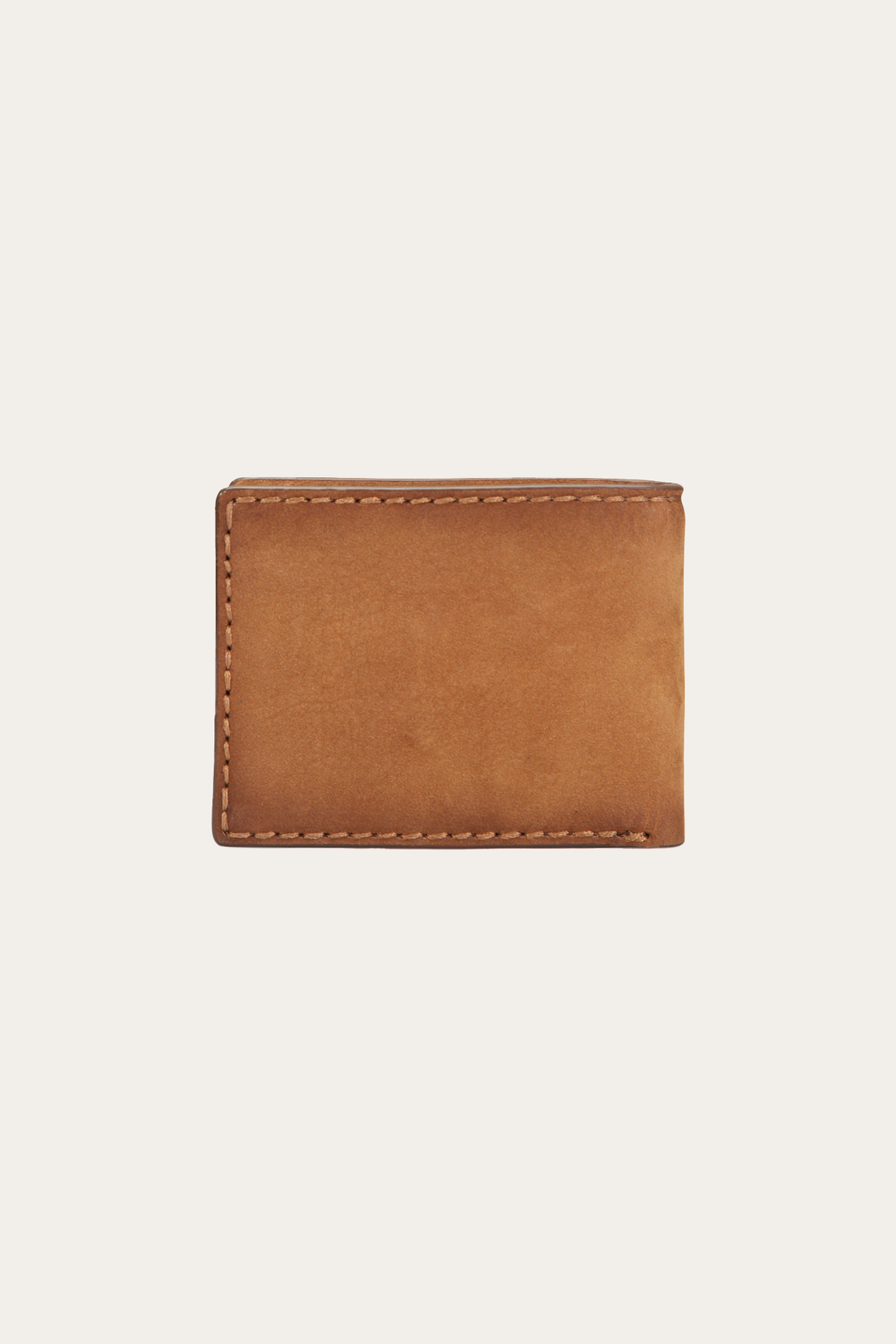 Frye Logan Nubuck Cognac Money Clip Card Case / Cognac