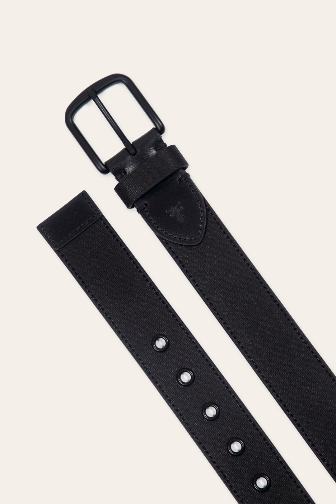 Frye Men’s Black 38mm Coated Canvas Belt / Black