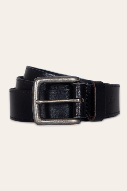 Frye Men’s Black 35mm Pull Up Leather Belt / Black