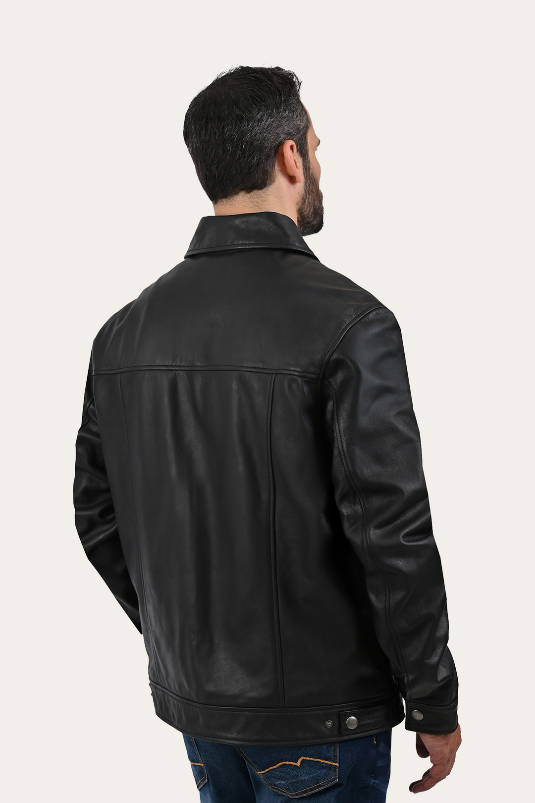 Frye Black Baxter Trucker Jacket / Black