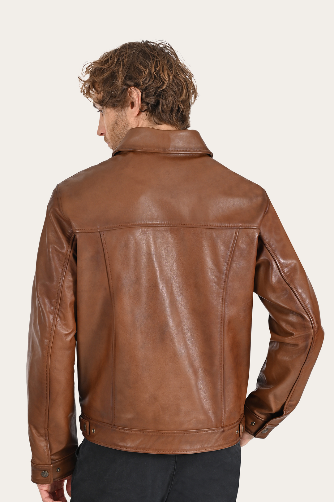 Frye Brown Baxter Trucker Jacket / Brown