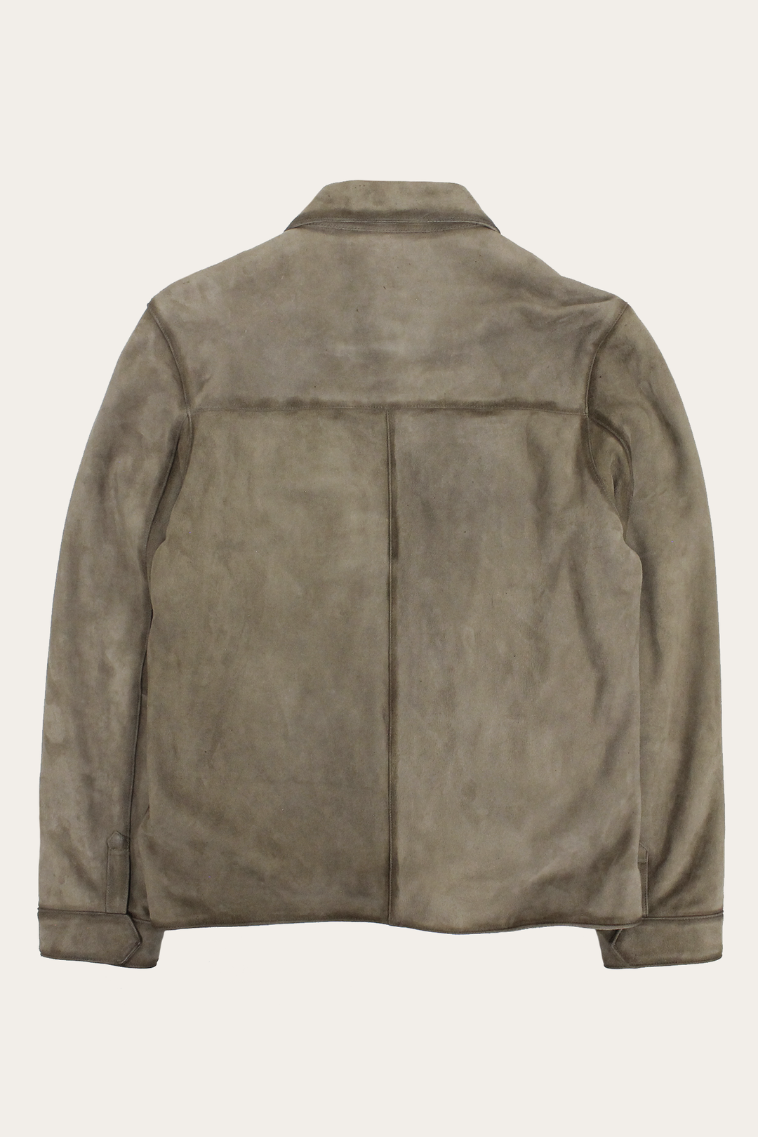 Frye Men’s Taupe Brock Suede Utility Shacket / Taupe