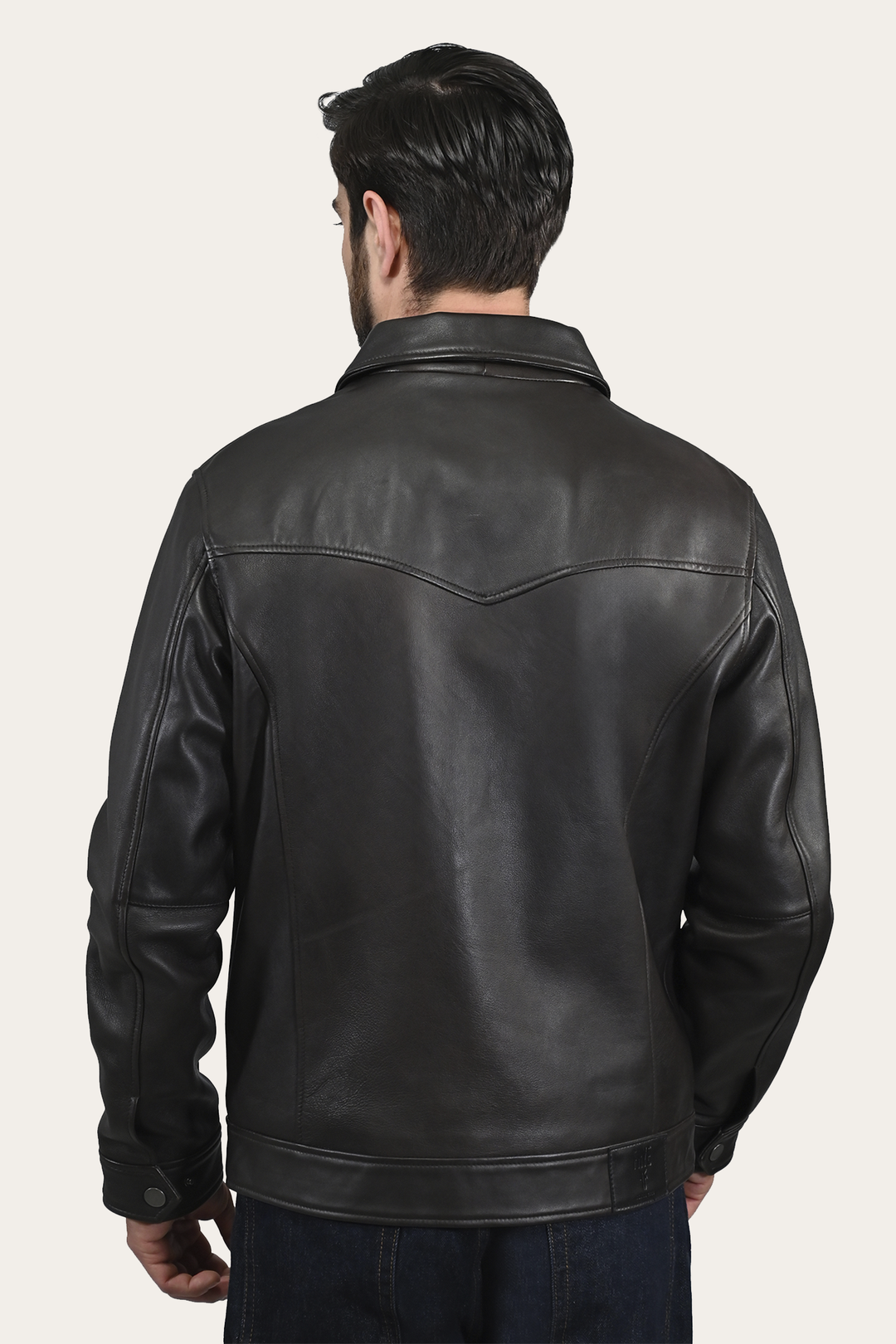 Frye Ruffian Trucker Jacket / Dark Brown
