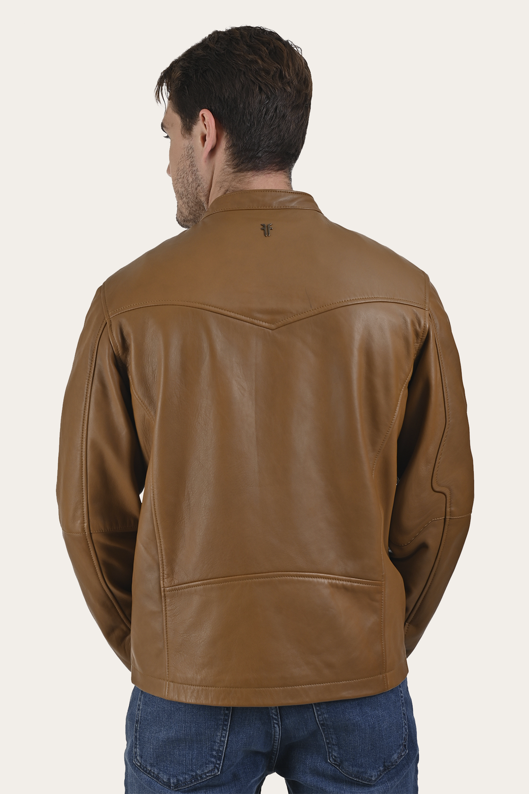 Frye Wyoming Racing Jacket / Middle Brown