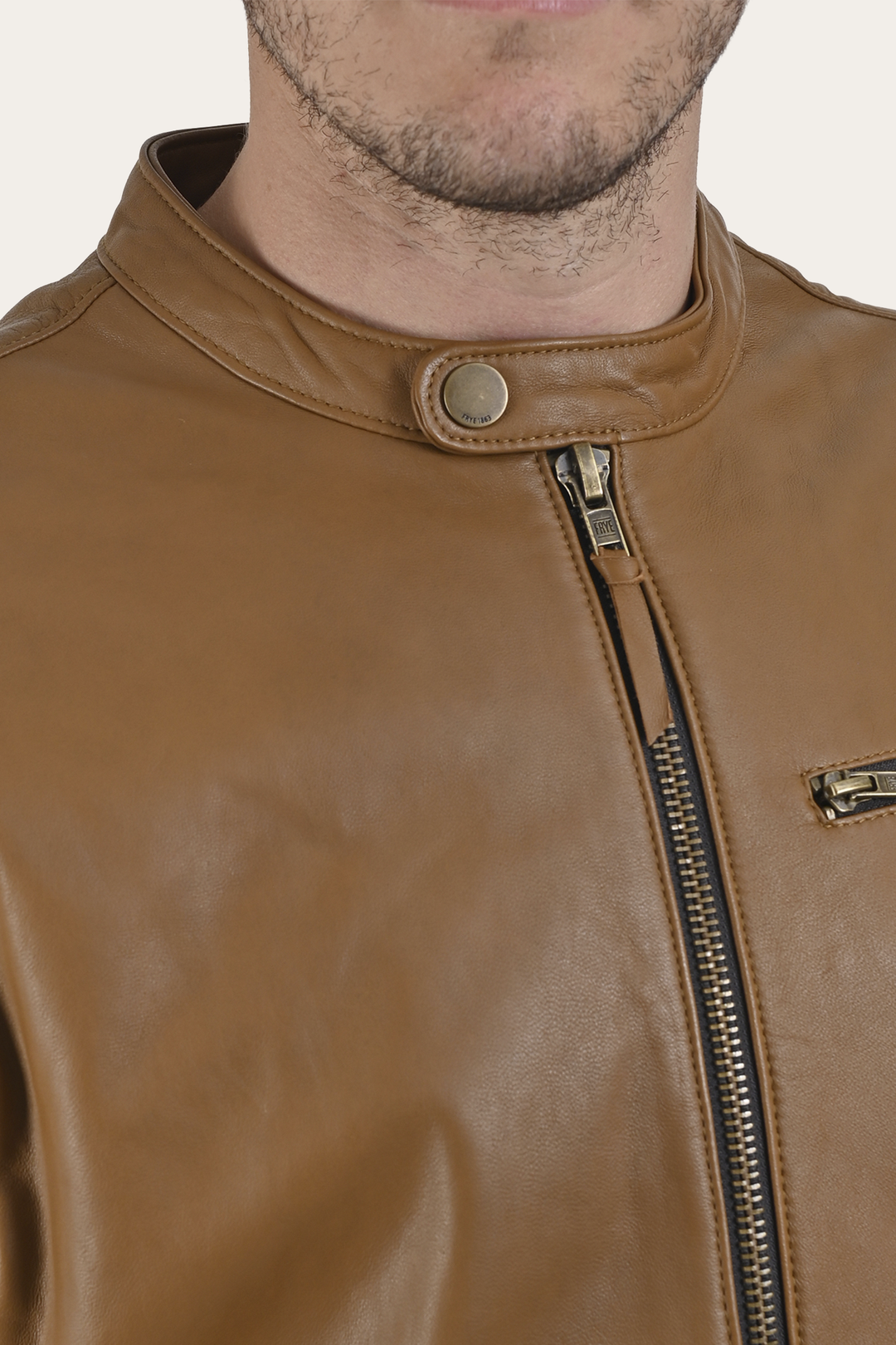 Frye Wyoming Racing Jacket / Middle Brown