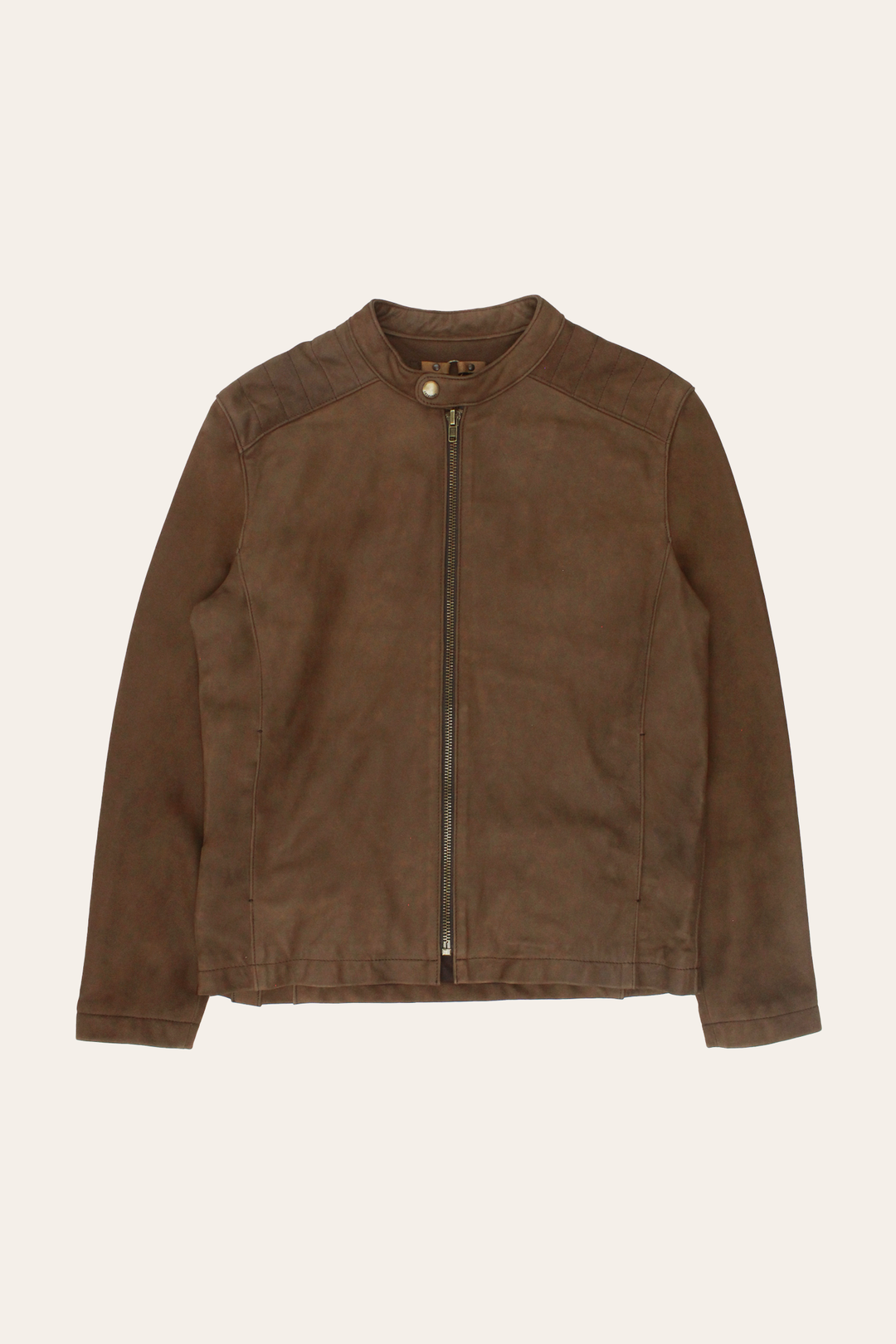 Frye Men’s Tobacco Desert Racer Leather Jacket / Tobacco