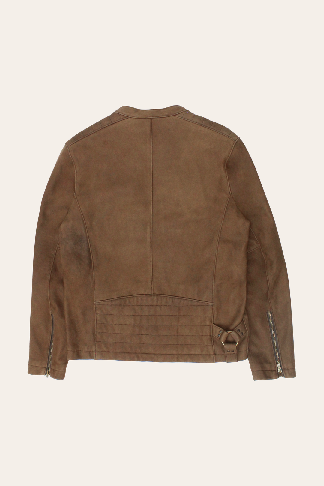 Frye Men’s Tobacco Desert Racer Leather Jacket / Tobacco