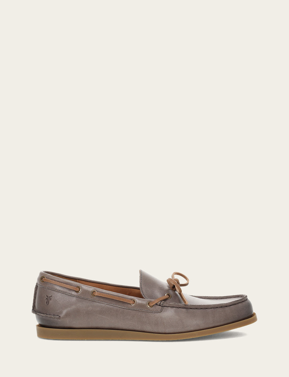 Frye Men's Steel Mason One Eye Tie Loafers / Steel
