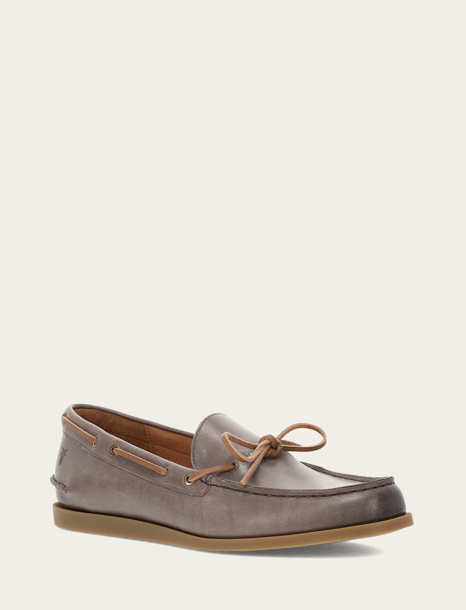 Frye Men's Steel Mason One Eye Tie Loafers / Steel