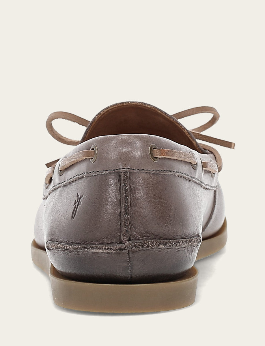 Frye Men's Steel Mason One Eye Tie Loafers / Steel