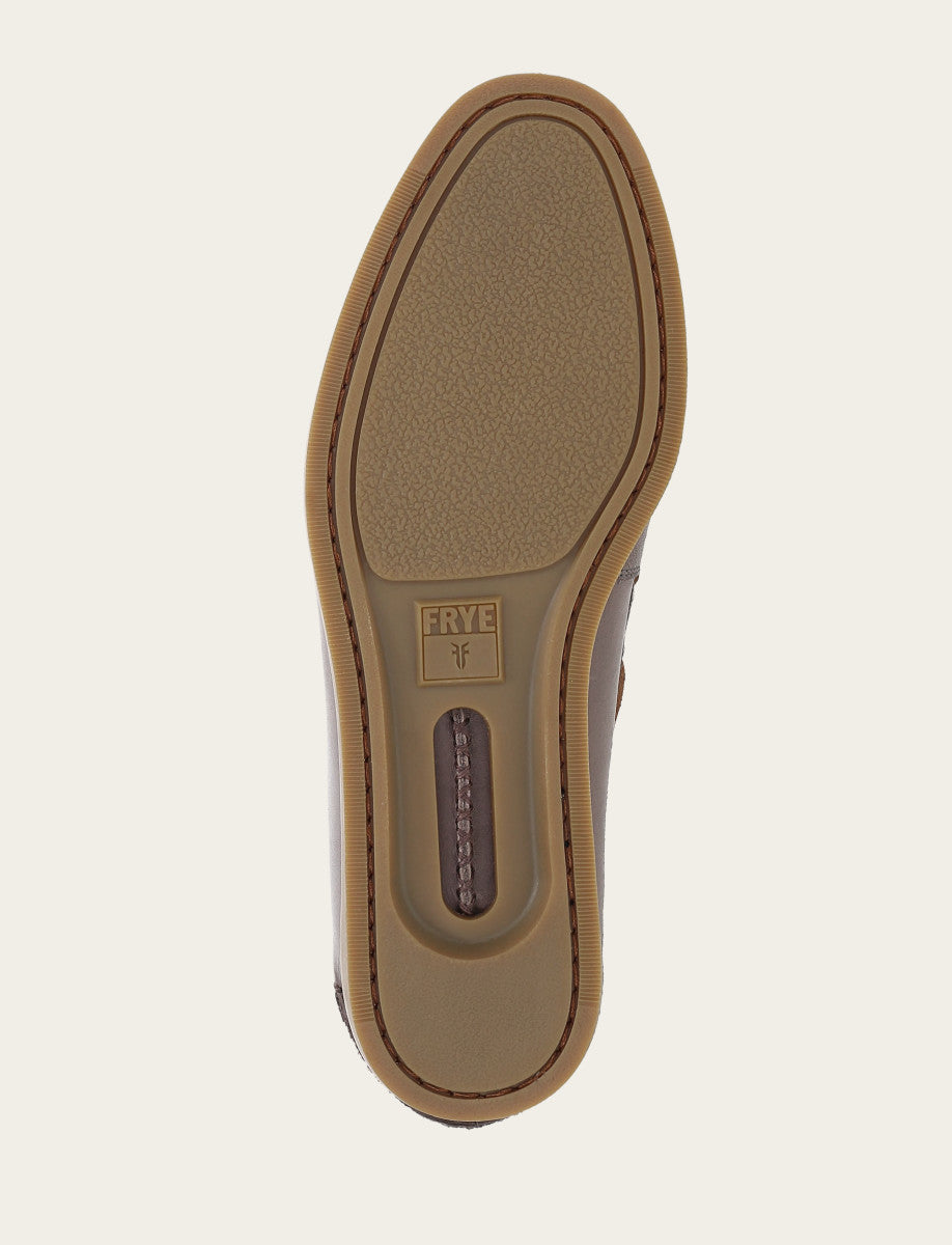 Frye Men's Steel Mason One Eye Tie Loafers / Steel