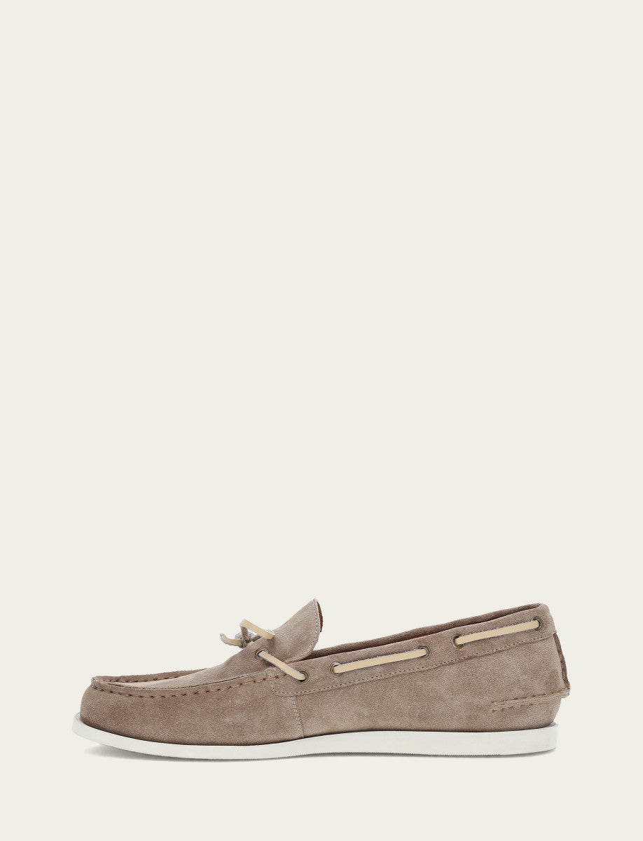 Frye Men's Mushroom Mason One Eye Tie Loafers / Mushroom