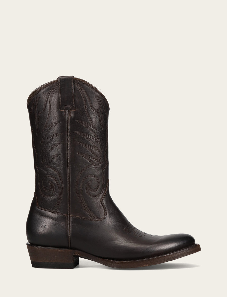Frye Men's Chocolate Grady Vintage Stitch Western Boots / CHOCOLATE