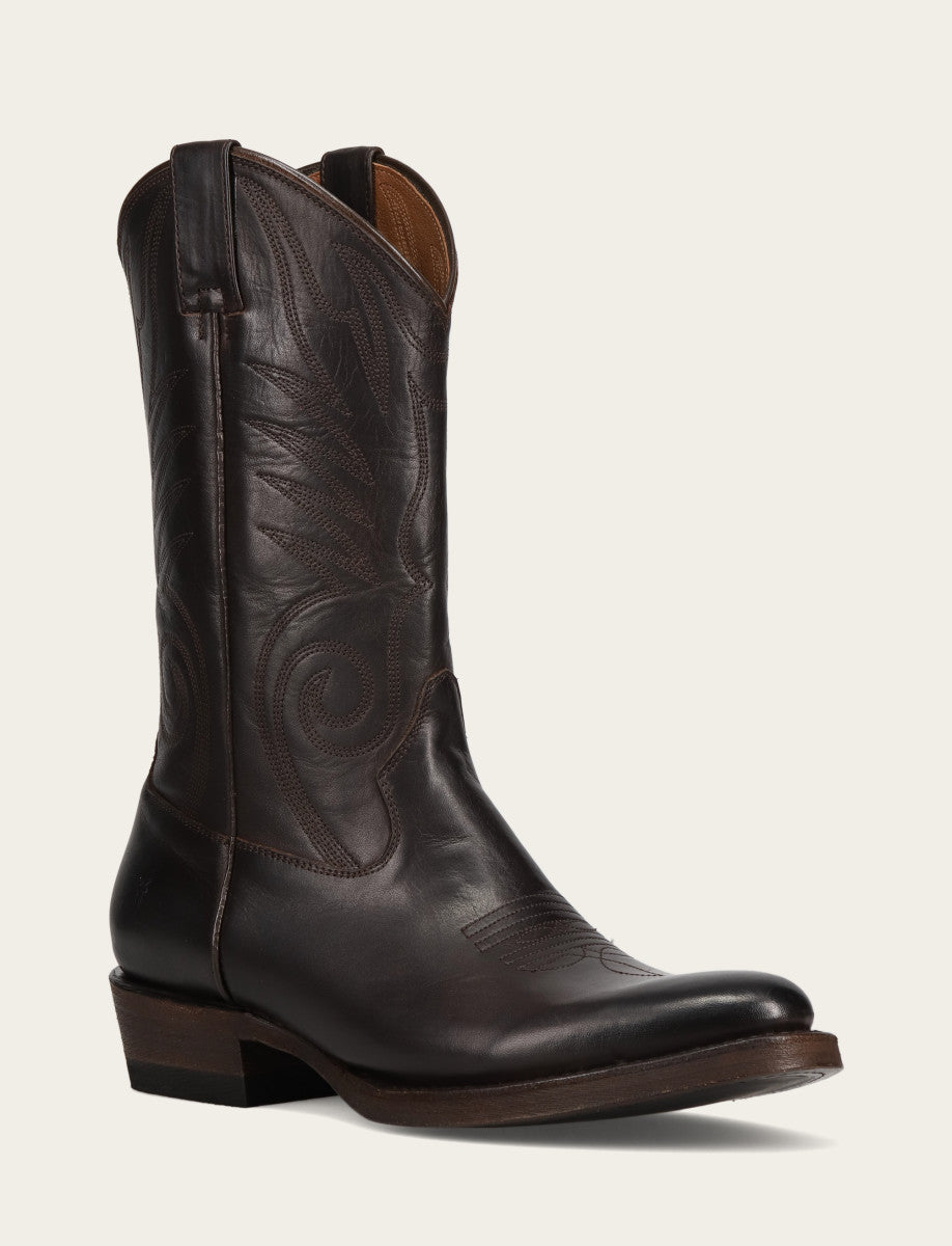 Frye Men's Chocolate Grady Vintage Stitch Western Boots / CHOCOLATE