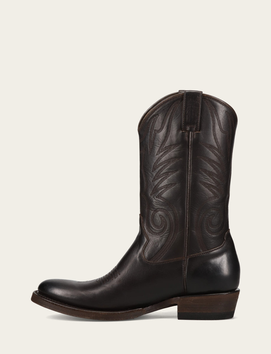 Frye Men's Chocolate Grady Vintage Stitch Western Boots / CHOCOLATE