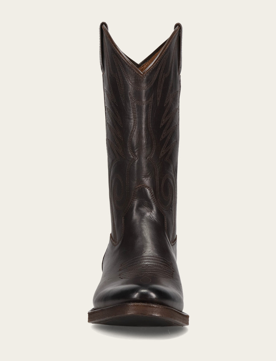 Frye Men's Chocolate Grady Vintage Stitch Western Boots / CHOCOLATE